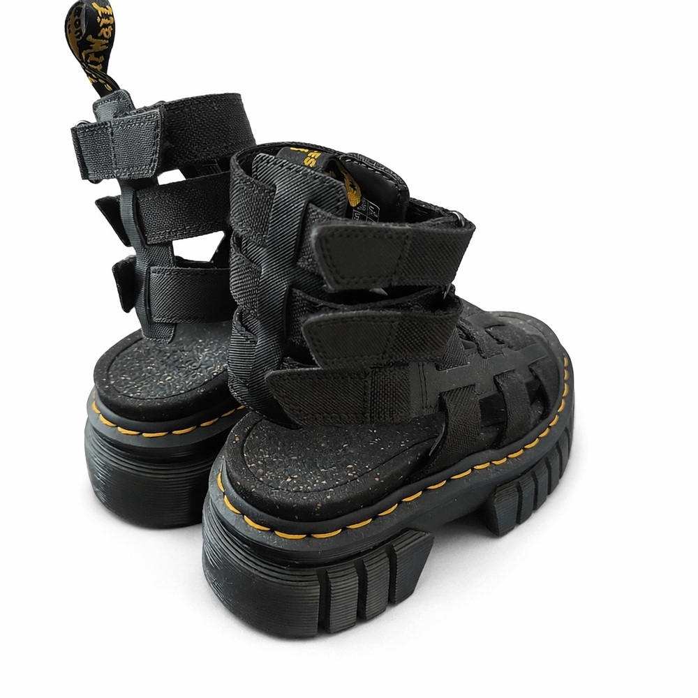 Dr. Martens Black Canvas Gladiator Sandals - Picture 2 of 3